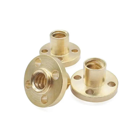 Smooth And Strong 8mm T8 Trapezoidal Lead Screw Kit With Brass Nut, Featuring Precision Threads And Low Friction For Perfect Lifting Projects At 200 To 600mm Lengths brass nut set for linear motion