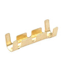 Top Gear 100 Piece Fast U Shape Copper Ring Terminal Kit With Small Teeth Cold Terminals And Fascia Inserts For Quick Wire Connections Without Stripping That Stay Rust Free And Rock Solid In Your Ride, copper U-shape terminal close-up