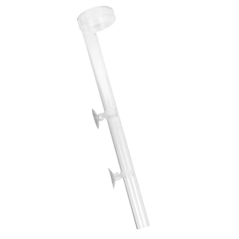 Top Drawer Aquarium Shrimp Feeding Dish And Suction Tube Dead Simple Bottom Long Reach Fish Tank Slick Transparent acrylic tube with suction cups.
