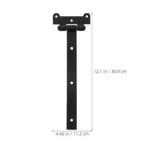 Heavy Duty Self Closing Reversible T Shaped Door Hinge In Black Finish Silent Smooth Operation with Durable Sliding Bearing dimensions