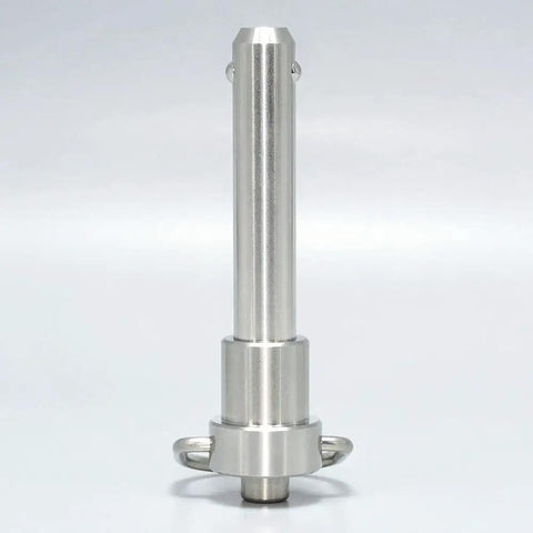 Hardcore Marine Grade Stainless Steel Ball Lock Pin Quick Release Tool With Zero Slack Button Indexing And Tight Grip 9/16 Inch Diameter Plus 2 Inch Length For Road Ready Builds front view