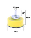 1-inch sanding backing pad with 1/8 inch shank from 110 Piece 1 Inch Sanding Disc Set With Shank And Backing Pads 40 To 600 Grit Hook And Loop Abrasive Kit