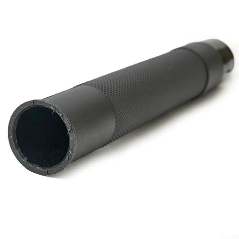 Close-up of Straight Torch Body For PT31 LG40 CT312 Plasma Cutter Replacement Welding Torch Head, heavy-duty metal design.