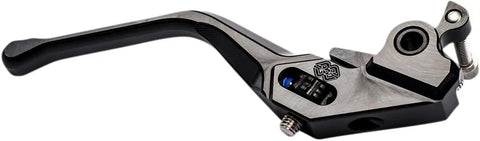 Next Level Badass Clutch Lever For Motorcycle Handlebar Bike Upgrade Parts Lightweight Anodized Aluminum Control Arm Matte Black profile view