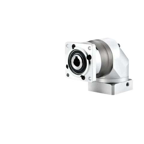 Precision Planetary Right Angle Gear Reducer Featuring Straight Tooth Gearing with a sleek aluminum design for industrial applications.