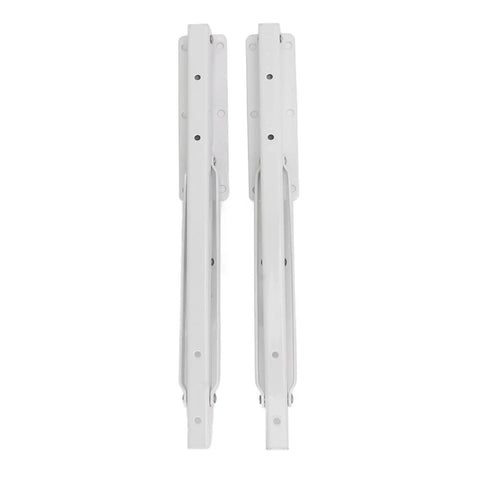 Beefy Wall Mount Folding Shelf Bracket For RVs And Boats, Rustproof Cold Rolled Steel, 90 Kg Load, front view of brackets