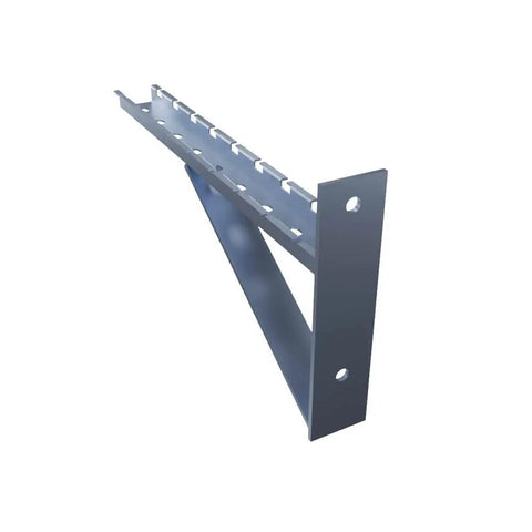 Electro Zinc Plated Triangle Wire Mesh Cable Tray Bracket Silver Steel Wall Mount 400mm 2 Pack Heavy Duty for wiring