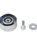 Heavy Duty Drive Belt Tensioner Pulley 16620-31031 Direct Fit For Toyota FJ Cruiser And Sienna Vans showing pulley, bolt, and washer.