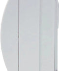 Side view of Carbon Monoxide Detector With Ten Year Battery Digital Display Three LEDs Replacement Indicator Peak Level Memory Two Pack For Easy Home Safety No Wiring Needed And It Alerts On Power Outage With An 85 Decibel Alarm in white.