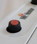 Close-up of ignition button on 20,000 BTU Vent Free Blue Flame Propane Heater For Indoor Use No Electricity Needed Heats Up To 700 Sq Ft