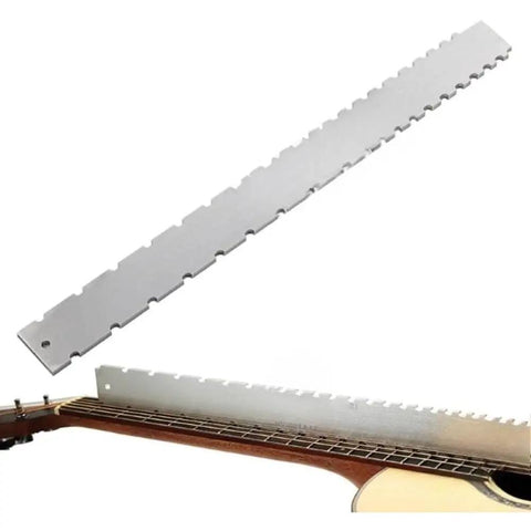 Notched Guitar Neck Straight Edge Ruler For Fretboard Relief And Neck Curvature Check Aluminum Precision Gauge setup tool