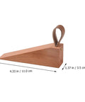 Walnut Wood Door Stopper Wedge With PU Finish Easy Assembly Portable Nordic Style