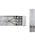 Heavy Duty Textured Brushed Chrome Hinge Replacement For Commercial Kitchen Equipment OEM Part 1256 000004 Durable Safe And Reliable For Food Service Use