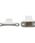 Super Heavy Duty Nylon Door Catch 2 Pack For Caravan RV Boat, white nylon pieces for secure door function.