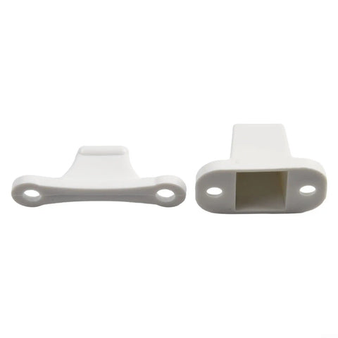 Super Heavy Duty Nylon Door Catch 2 Pack For Caravan RV Boat, white nylon pieces for secure door function.