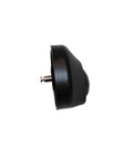 Side view black plastic front wheel for ECOVACS DEEBOT X5 PRO Omni vacuum cleaner.