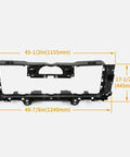 Dimensions of Beefy Bumper Radiator Support Grill Shutter Mounting Bracket For 2014 To 2018 Silverado 1500 Replacement shown