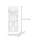 Heavy Duty Foldable Freezer Hinge Replacement Kit For Commercial And Home Freezers Four Piece White Plastic Hinge Set 4.7 in