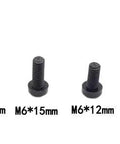 180 Piece Metric M6 Black Pa66 Nylon Phillips Pan Head Screw Assortment Kit With Hex Nuts And Flat Washers, varying sizes shown.