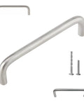4 Inch Wire Cabinet Handles 10 Pack Satin Nickel Brushed Chrome Matte Chrome Office and Commercial Drawer Pulls with screws