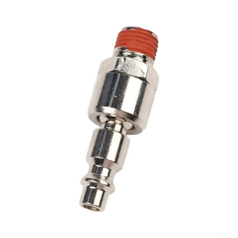 Rotary Union Air Connector For Pneumatic Systems With One Quarter NPT Adapter Nickel Plated Iron 55mm Length Built Tough Industrial Grade Easy Install Universal Fit For Pneumatic Fittings, nickel-plated air connector