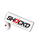 Loudest Golf Ball Ever For Pranks, Viral Sleeve Of Three Novelty Balls With Red Button Hit beside Shock'D box
