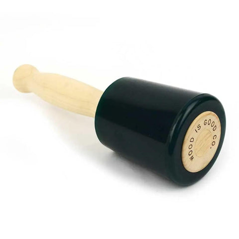 30 Ounce Urethane Head Mallet For Quiet Yet Powerful Taps, Heavy Duty Woodworking Hammer Built To Last, shown on white background