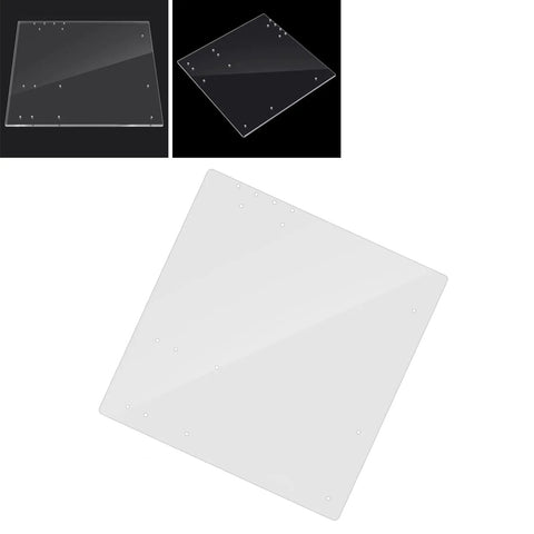 Transparent Acrylic Overlock Computer Case DIY Base Stand For MATX Motherboard 4mm Thick 268x268 mm Open Air Cooling