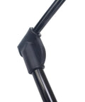 Close-up of Ultra Lightweight Outdoor Camping Backrest Foldable Chair's aluminum frame joint, Carbon Black.