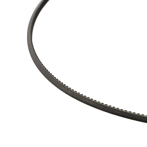 Top Quality 2 Pack 5M730 Polyurethane Motor V-Belt For Harbor Freight 9X20 Lathe Machine Drive Belt Replacement Kit To Cut Noise And Vibe Smooth, black belt close-up
