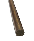 BeCu Rod Bar C17200 3mm To 100mm Diameter, 100mm Length, close-up view of rod end