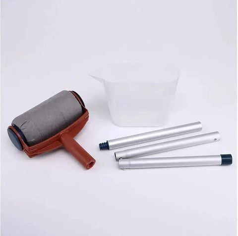 High Capacity Non Drip Paint Roller Built For Textured Walls Holds Heavy Coats Of Paint with paint container and extension poles