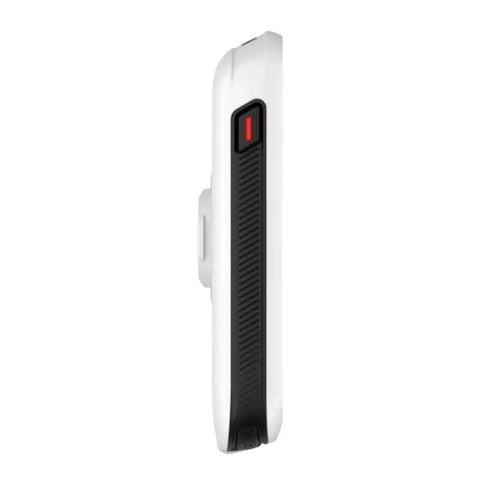 Side view of Easy GPS Cycling Computer With Maps And Turn By Turn Navigation in white, showing thin profile and black grip details.