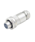 Top Tier 7 Pin Aviation Plug Meets Din En175201-804 Specs For Proportional Valves, metal connector with rugged design.