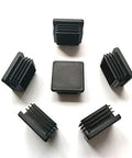 8 Pack One And Three Quarter Inch Square Plastic Plugs End Caps For Square Tubing Posts Fits 45mm OD Tubing ID 1.61 To 1.71 Inches