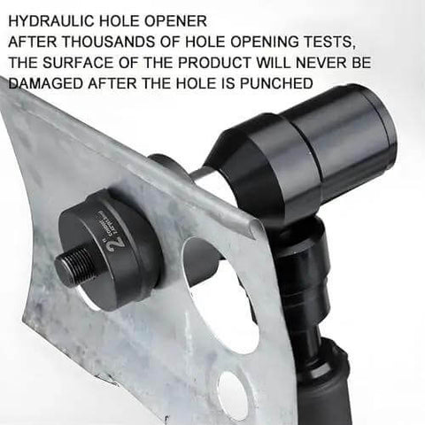 Portable Hydraulic Hole Punch Kit With Six Dies 22mm To 60mm, 80KN Punch Power, cutting hole in sheet metal