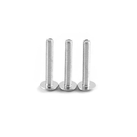 Aluminum Fairing Bolts Kit For Sport Bikes Dope Orange Fasteners Set With Screws And Clips Complete Hardware side view of three screws