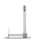Tough As Nails Stainless Steel Fire Door Closer With Automatic Self Closing Hinge For Commercial Doorways And Cabinet Locks Reliable Security And Friction Free Motion No Worries Heavy Duty Hardware side view showing smooth stainless steel design.