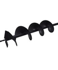 Six Inch Auger Drill Bit With Three Quarter Inch Shaft For Planting And Garden Work A Quick Post Hole And Soil Prep Auger Planter Tool Compatible With Most Drills And Portable Machines, 6-inch black auger with 3/4 inch shaft visible