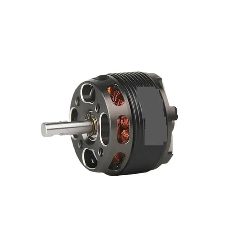 Close-up of Long Shaft Brushless Motor for FPV Drones and Fixed Wing Aircraft KV1450 KV2600 Options, showing shaft and structure