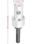Heavy Duty Sturdy Steel Earth Auger Power Drill Adapter dimensions showcase