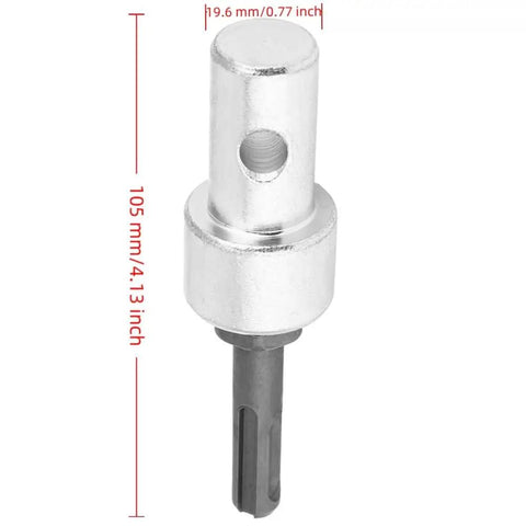 Heavy Duty Sturdy Steel Earth Auger Power Drill Adapter dimensions showcase