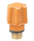 Get Fresh 5 Pcs QQ150 TIG Welding Torch Consumables Kits showing an orange hard plastic back cap with brass bolt.