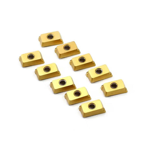 Carbide Inserts APKT11T308 For Face Milling And End Milling APKT Style Inserts With 0.256 Inch Width 10 Pieces Set