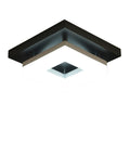 8 Inch Flush Mount LED Ceiling Light 12W Modern Square Black Fixture With Three Color Temperatures 3000K 4000K 6500K