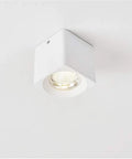 iumLeap Recessed Lighting Housing Trim Kits White COB Ceiling Spotlight Fixture Downlight Bright Square Aluminum Indoor Panel Light for Hallway Display Mall, Warm Light(3000k)_30w installed in ceiling.