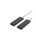 FWT32-59ML-50 Through Beam Wide Area Fiber Optic Sensor Grating for Packaging Line Applications, shown close-up with cables