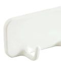 Premium Heavy Duty Self Adhesive Coat Rack Wall Mount Featuring Seven Robust Hooks close-up of two hooks with a white base