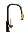 Premium Tuscan Bronze Pull Down Faucet With Angle Spout Single Control Lever Heavy Duty Prep Sink Kit Smooth Glide Sprayer.