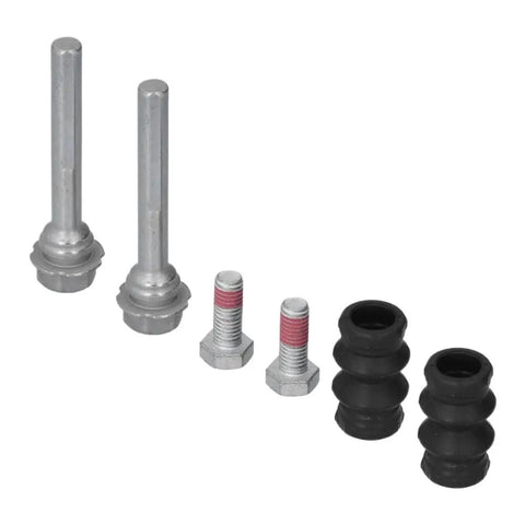 Top Tier Anti-Corrosion Rear Brake Caliper Slider Pins And Guide Bolts Kit Part BCF1346B Perfect Fitment For VW Transporter T4 Models To Fix Squeaky Brakes, steel pins, bolts, and rubber boots